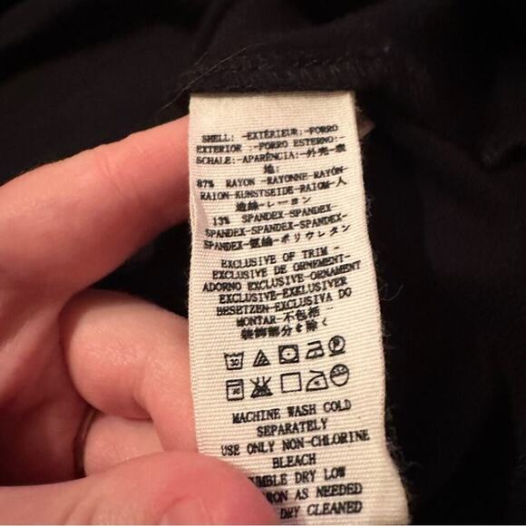 Free People Rock With It Black‎ Embroidered Off the Shoulder Pullover Top Sz M - Picture 7 of 11